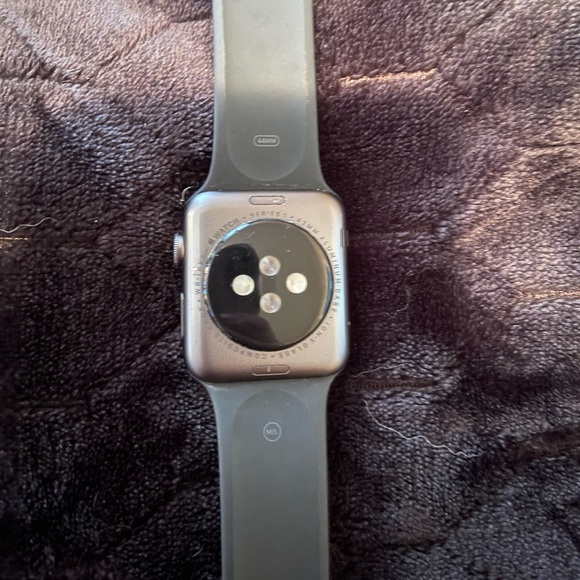 www.Nuroco.com - Leather over Silicone Apple watch band  Apple Watch - Series 1 - 42 mm with band